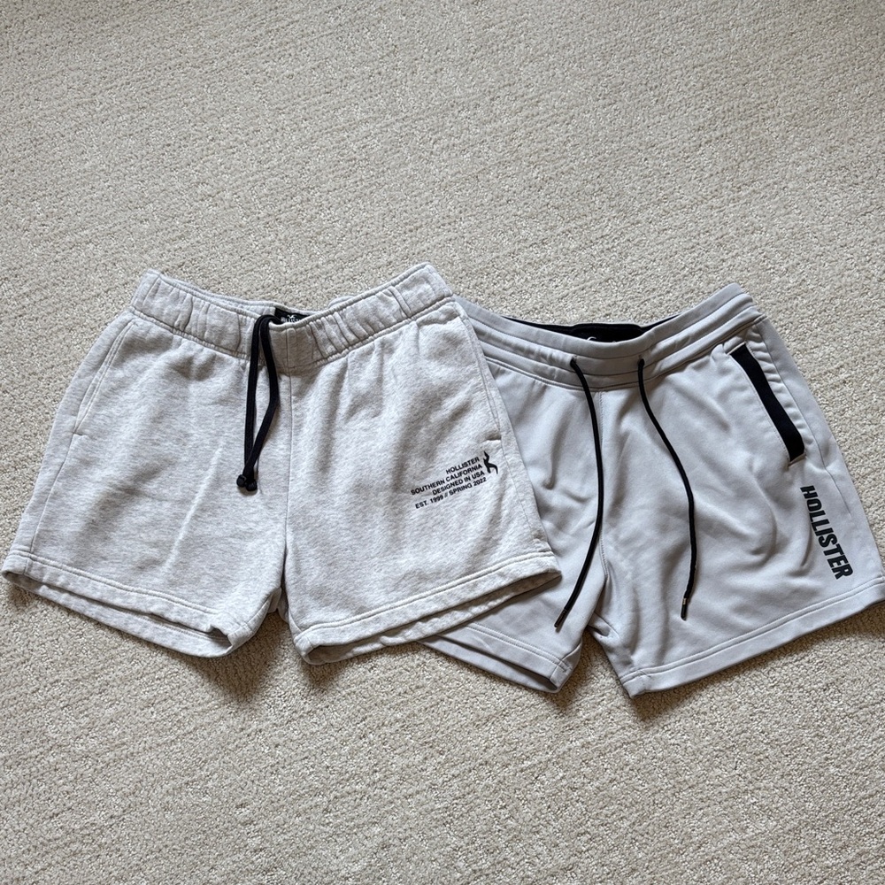 Hollister Gray Active Shorts 2 Pack